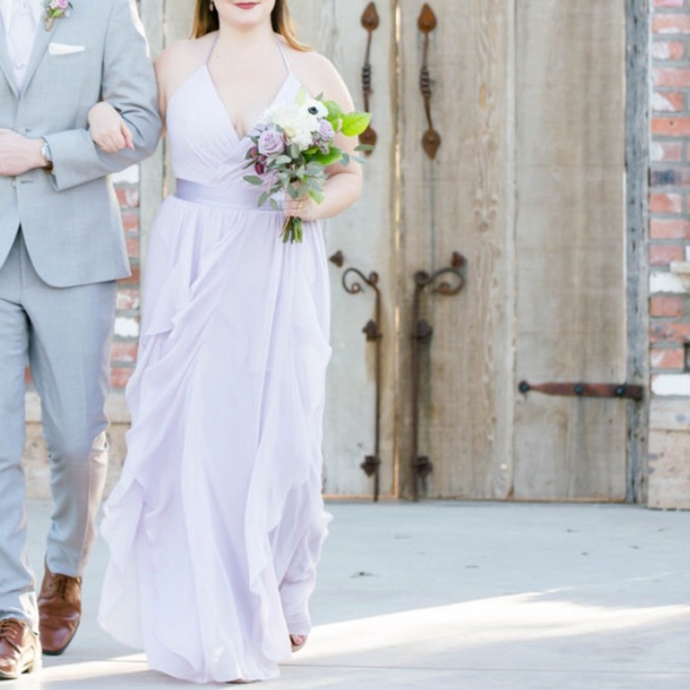 Light lavender bridesmaid dress